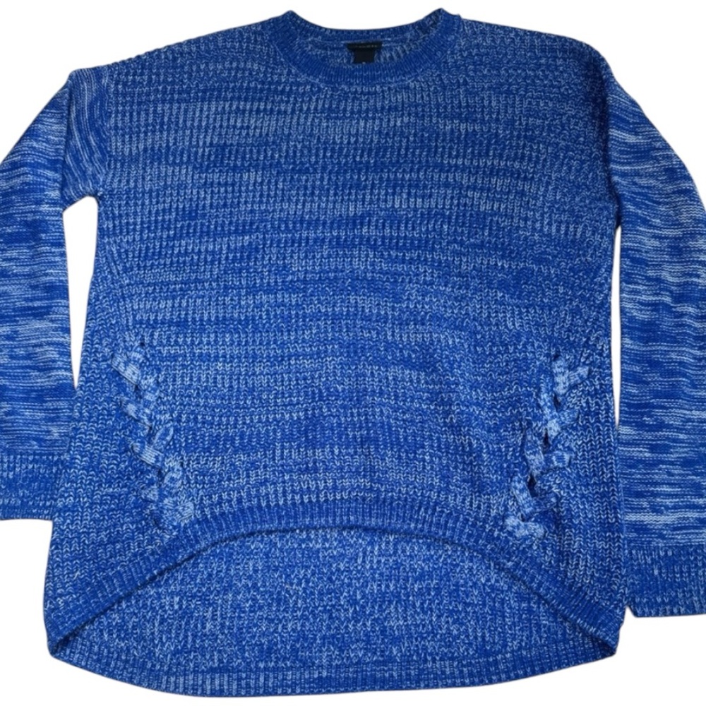 Rue21 Light Blue Pullover Sweater with corset detail on front (2AB0046)